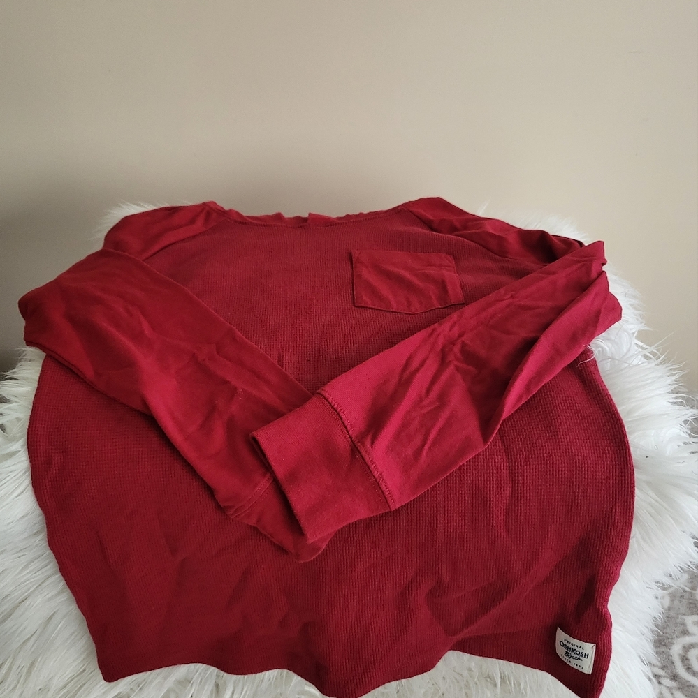 OshKosh, Size 12, Deep Red long sleeve hoodie